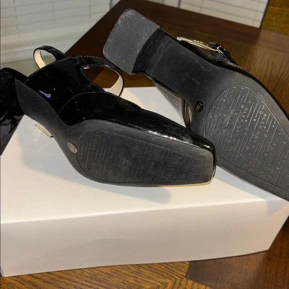 Alex Marie Black Patent Leather Heels - Picture 5 of 5